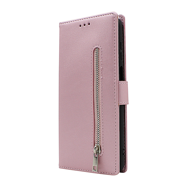 Zipper Standcase Wallet Motorola Moto G22 Grå