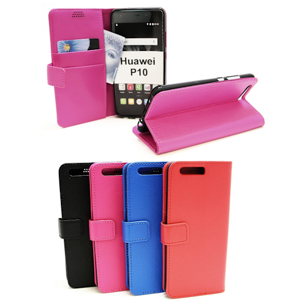 Standcase Wallet Huawei P10 (VTR-L09) Röd
