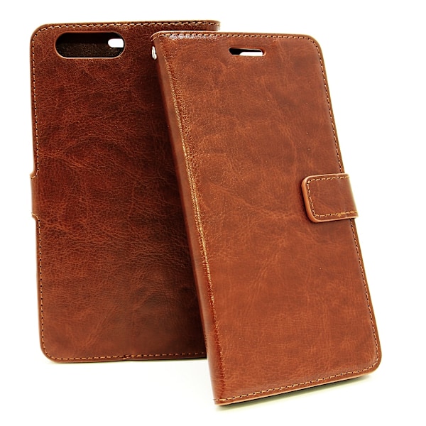 Crazy Horse Wallet OnePlus 5 Brun