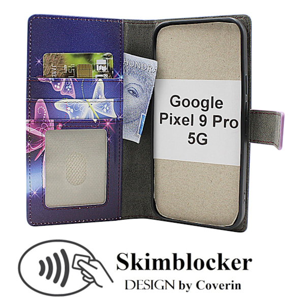 Skimblocker Google Pixel 9 Pro 5G Plånboksfodral Design