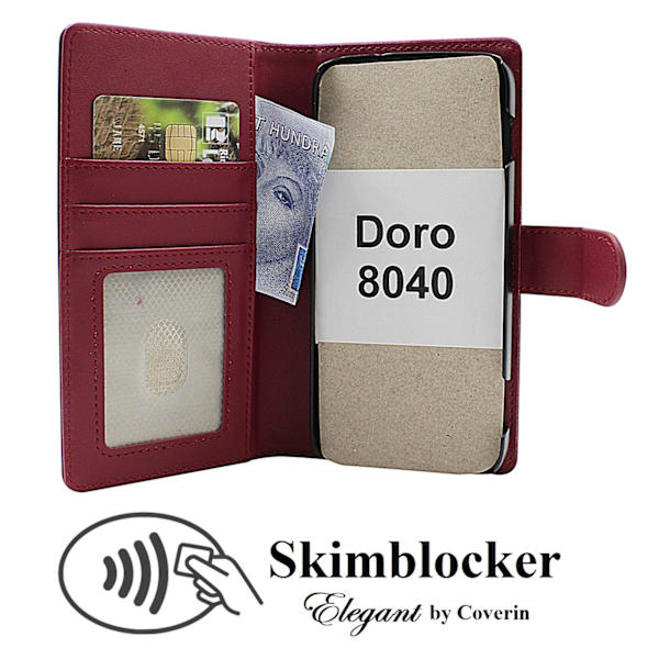 Skimblocker Doro 8040 Plånboksfodral Petrol