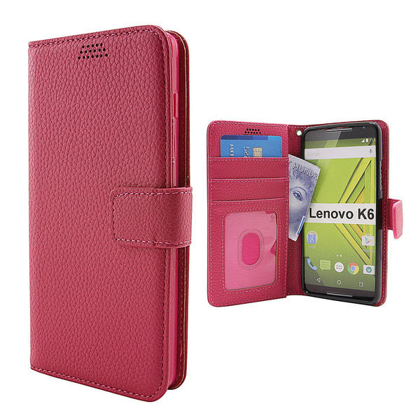 New Standcase Wallet Lenovo K6 (K33a48 / K33a42) Hotpink