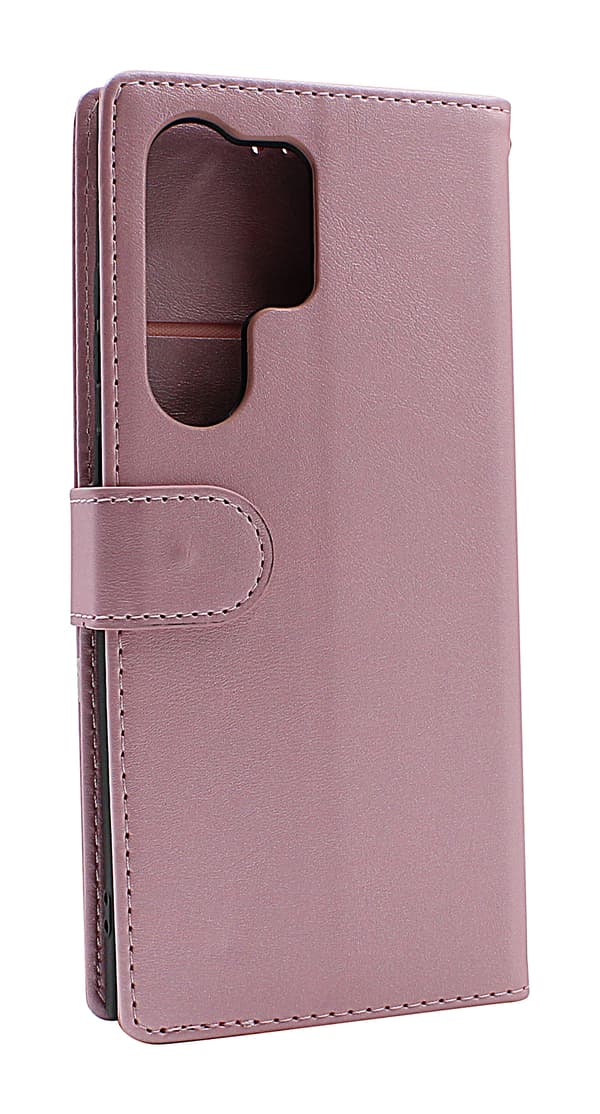 Zipper Standcase Wallet Samsung Galaxy S23 Ultra 5G Grå