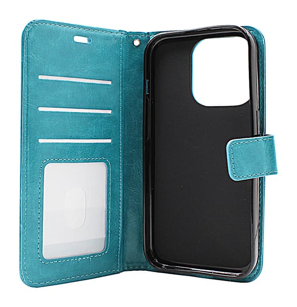 Crazy Horse Wallet iPhone 15 Pro Brun