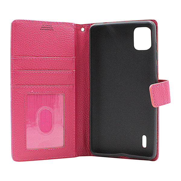 New Standcase Wallet Nokia C2 2nd Edition Hotpink