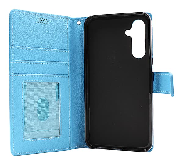 New Standcase Wallet Samsung Galaxy A54 5G Ljusblå