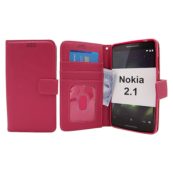 New Standcase Wallet Nokia 2.1 Hotpink