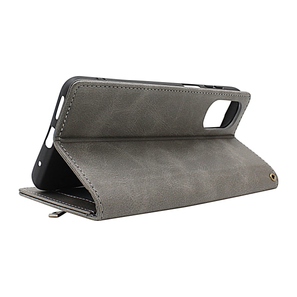 Zipper Standcase Wallet Motorola Moto G22 Brun