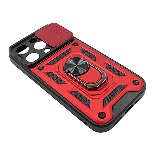 TPU Tough Slide Case iPhone 15 Pro Ljusrosa