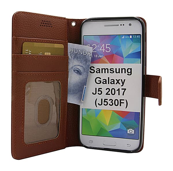 New Standcase Wallet Samsung Galaxy J5 2017 (J530FD) Brun