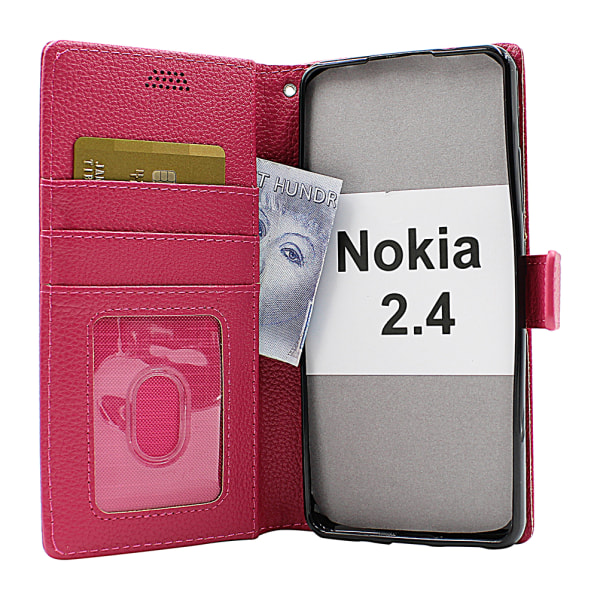 New Standcase Wallet Nokia 2.4 Brun