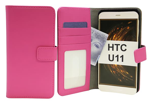 Magnet Wallet HTC U11 Hotpink