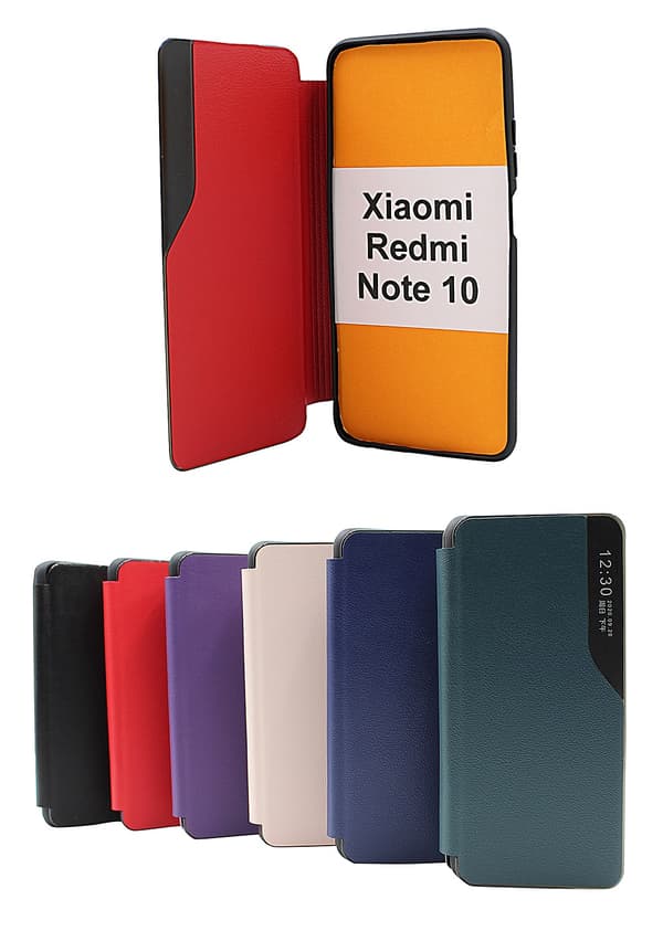 Smart Flip Cover Xiaomi Redmi Note 10 Marinblå