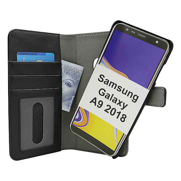 Skimblocker Magnet Wallet Samsung Galaxy A9 2018 (A920F/DS) Svart