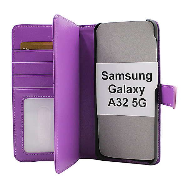 Skimblocker XL Magnet Fodral Samsung Galaxy A32 5G Svart