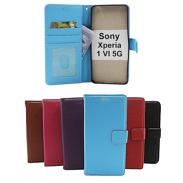 New Standcase Sony Xperia 1 VI 5G Plånboksfodral Ljusblå