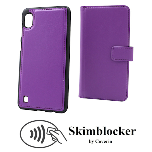 Skimblocker Magnet Wallet Samsung Galaxy A10 (A105F/DS) Lila
