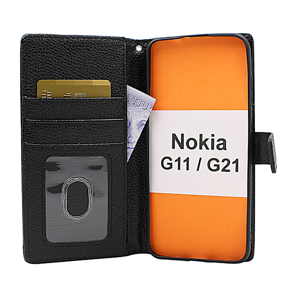New Standcase Wallet Nokia G11 / G21 Röd