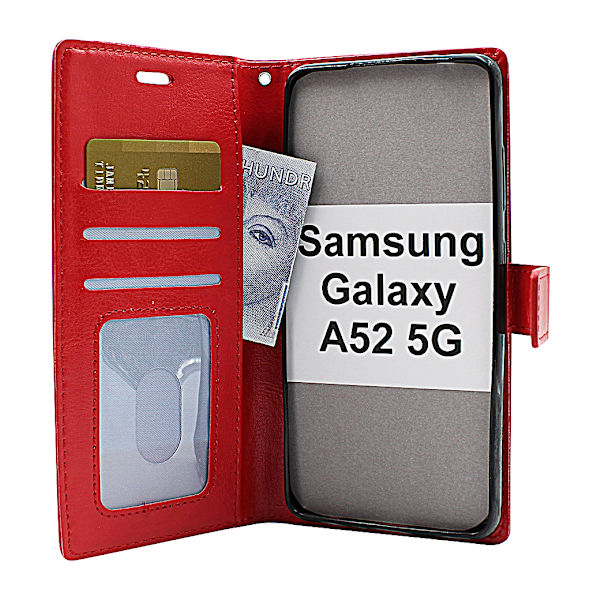 Crazy Horse Wallet Samsung Galaxy A52 5G (A525F / A526B) Lila
