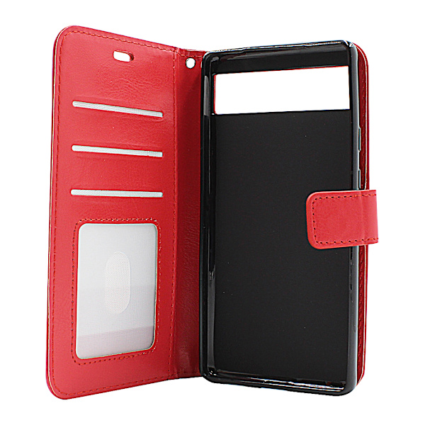 Crazy Horse Wallet Google Pixel 6a 5G Brun