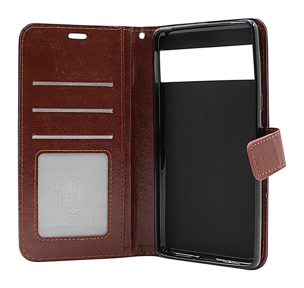 Crazy Horse Wallet Google Pixel 7 5G Hotpink