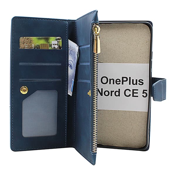 XL OnePlus Nord CE5 (CPH2719) Lyx Plånboksfodral Brun