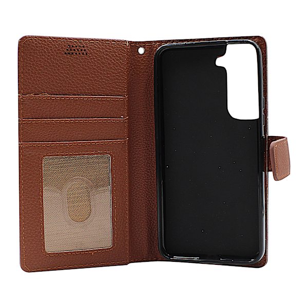 New Standcase Wallet Samsung Galaxy S22 5G Brun