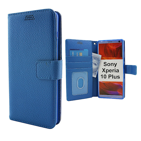 New Standcase Wallet Sony Xperia 10 Plus Blå