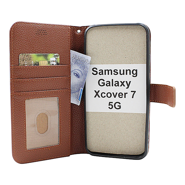 New Standcase Wallet Samsung Galaxy Xcover7 5G (SM-G556B) Svart