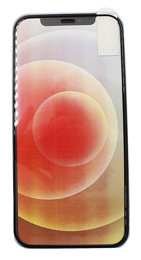 Full Frame Glas skydd iPhone 12 (6.1) (Svart)