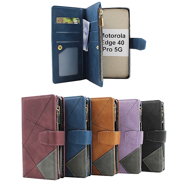 XL Standcase Lyxfodral Motorola Edge 40 Pro 5G Brun