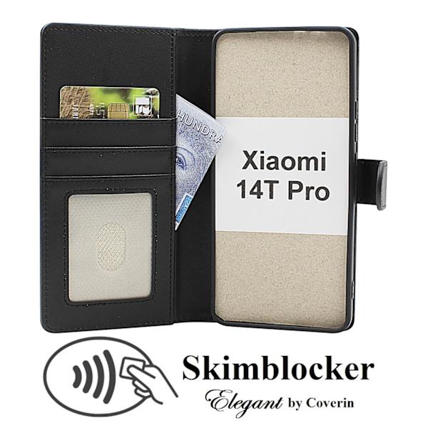 Skimblocker Xiaomi 14T Pro Plånboksfodral Brun
