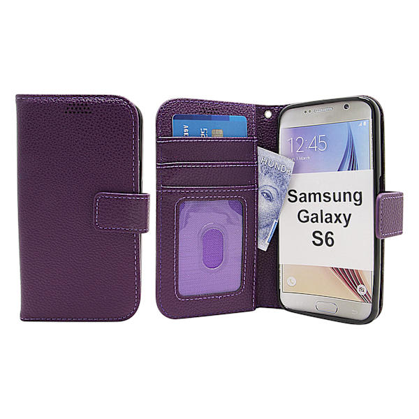 New Standcase Wallet Samsung Galaxy S6 (SM-G920F) Lila