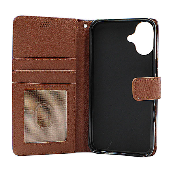 New Standcase iPhone 16 Plus Plånboksfodral Svart