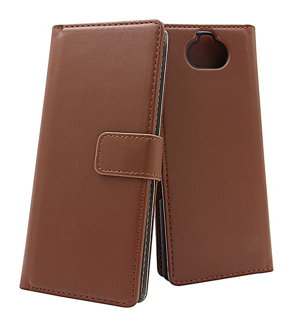 Skimblocker Magnet Wallet Sony Xperia 10 Brun