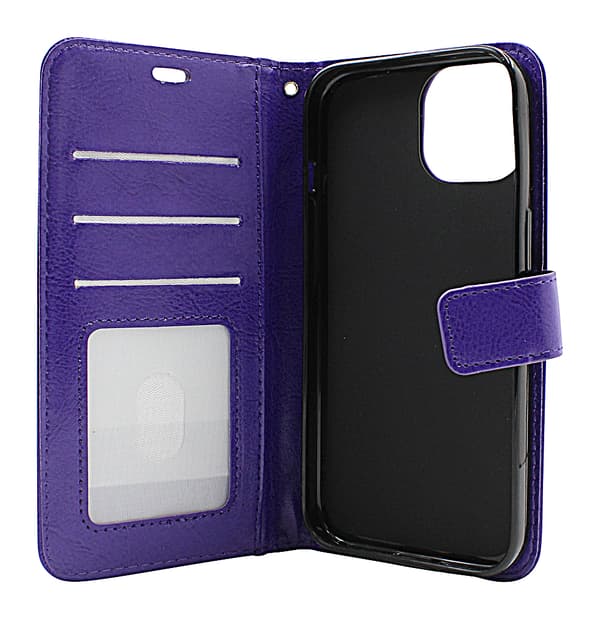 Crazy Horse Wallet iPhone 15 Röd