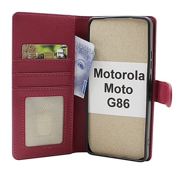 Skimblocker Motorola Moto G86 Plånboksfodral Brandy