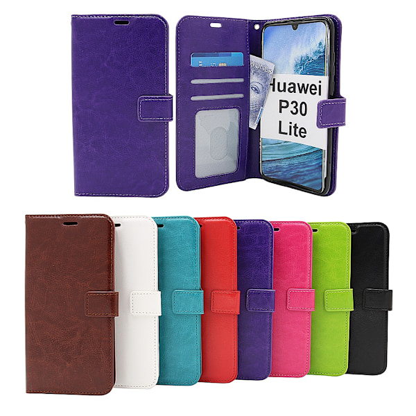 Crazy Horse Wallet Huawei P30 Lite Svart