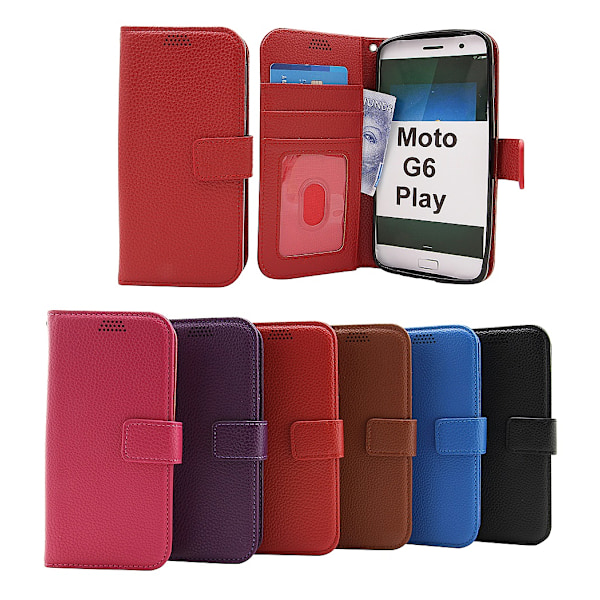 New Standcase Wallet Motorola Moto G6 Play Lila