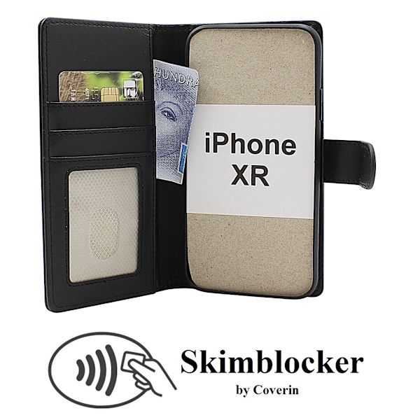 Skimblocker iPhone XR Magnet Plånboksfodral