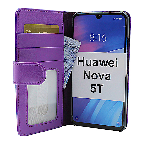 Skimblocker Plånboksfodral Huawei Nova 5T Lila