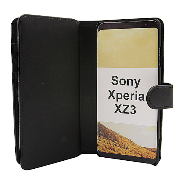 Skimblocker XL Magnet Wallet Sony Xperia XZ3 Svart