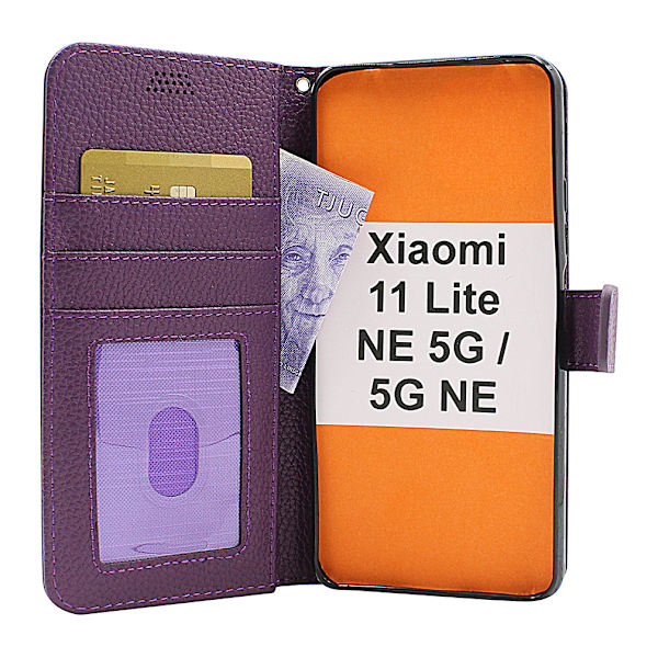 New Standcase Wallet Xiaomi 11 Lite NE 5G / 11 Lite 5G NE Ljusblå