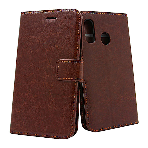 Crazy Horse Wallet Samsung Galaxy A40 (A405FN/DS) Brun