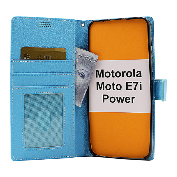 New Standcase Wallet Motorola Moto E7i Power Svart