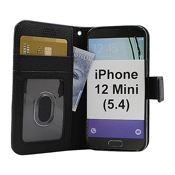 New Standcase Wallet iPhone 12 Mini (5.4) (Svart) Svart