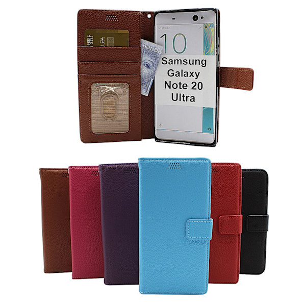 New Standcase Wallet Samsung Galaxy Note 20 Ultra 5G Brun