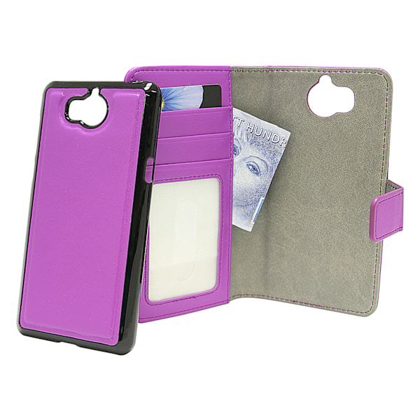 Skimblocker Magnet Wallet Huawei Y6 2017 (MYA-L41) Lila
