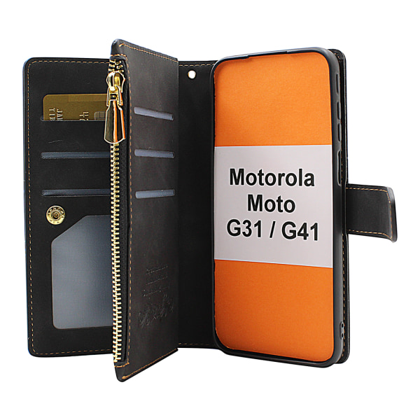 XL Standcase Lyxfodral Motorola Moto G31/G41 Brun