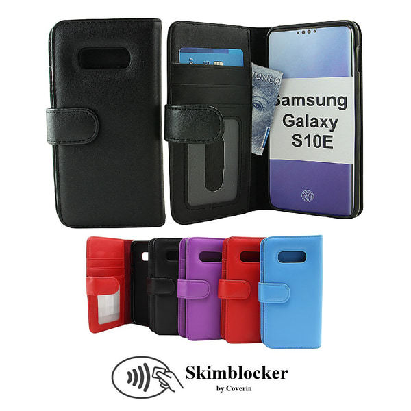 Skimblocker Plånboksfodral Samsung Galaxy S10e (G970F) Ljusblå
